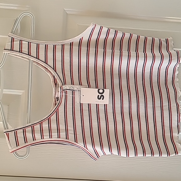 SO BRAND WOMENS JUNIOR SIZE STRIPED SUMMER TANK TOP SIZE XXL - Picture 2 of 13